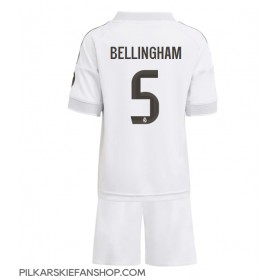 Koszulka piłkarska Real Madrid Jude Bellingham #5 Strój Domowy dla dzieci 2025-26 tanio Krótki Rękaw (+ Krótkie spodenki)
